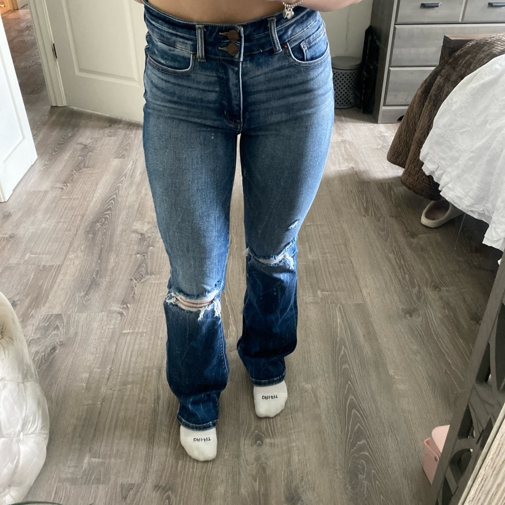 BKE Parker bootcut ripped jeans